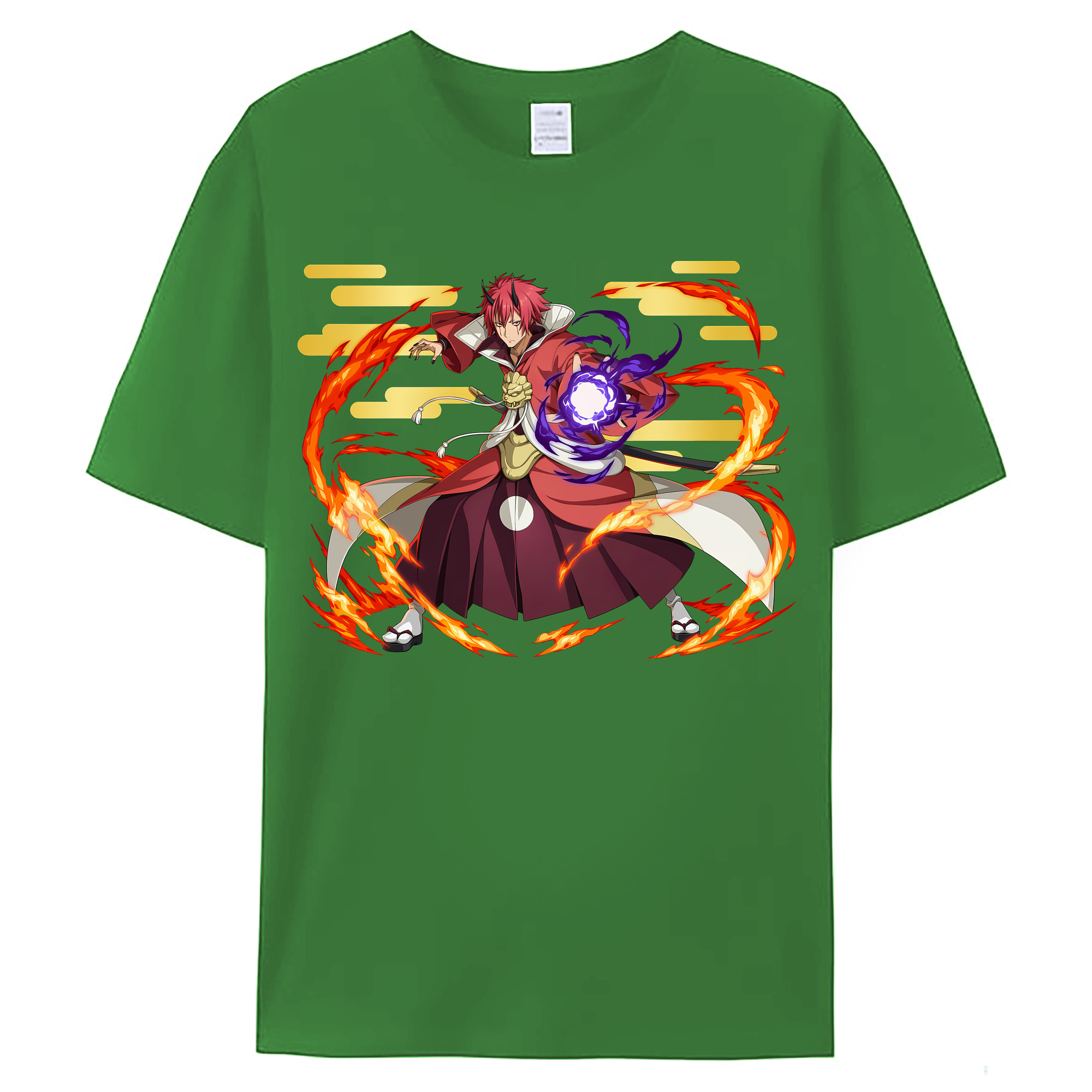 （画像用） 転スラ Regarding Reincarnated to Slime レディースカジュアルプリントTシャツ（綿100％）